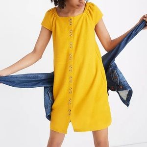 Madewell Texture & Thread Cap-Sleeve Dress